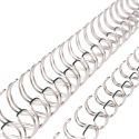 Wire Comb Binding 32mm silver bare 